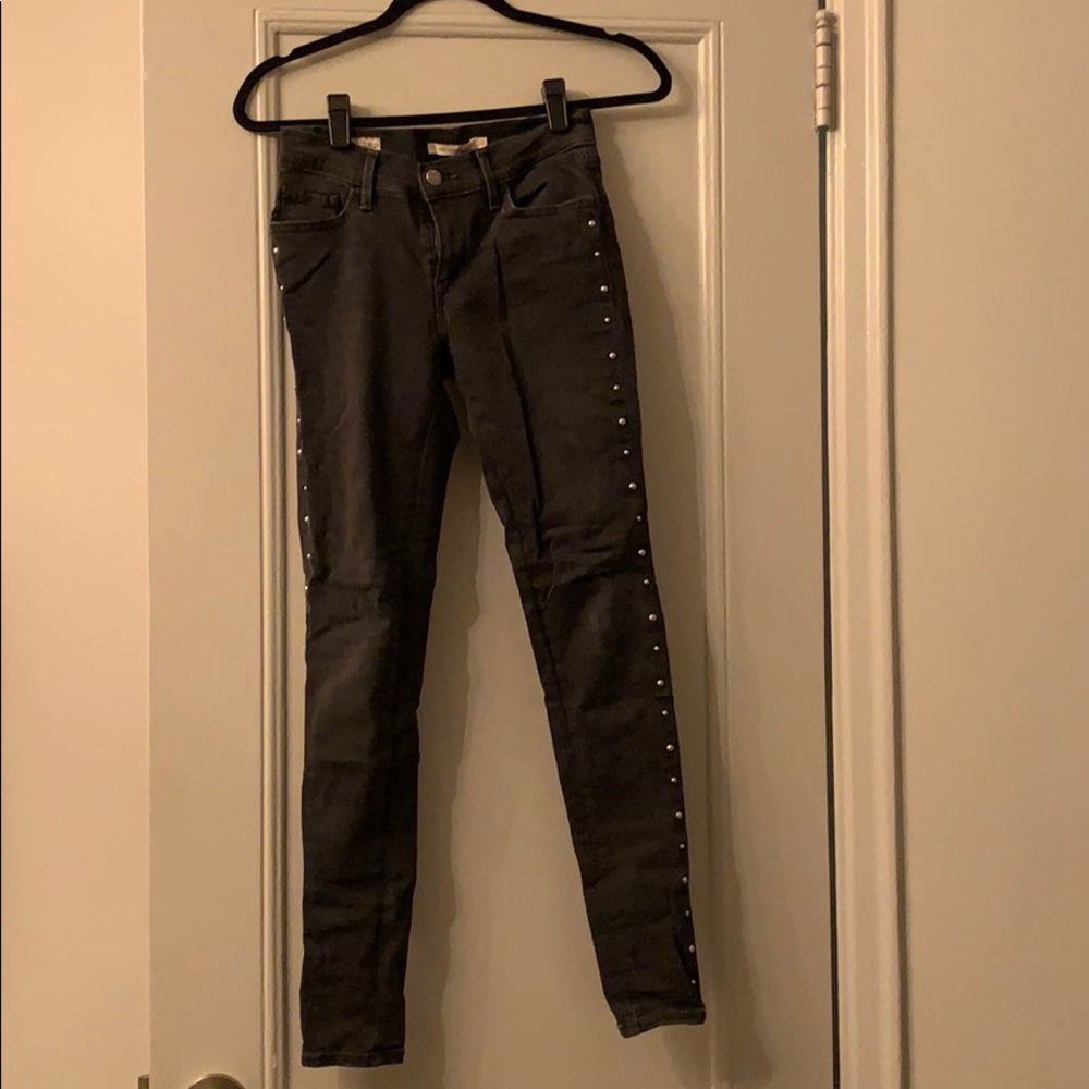 Levi’s 710 Super Skinny jeans with studs
